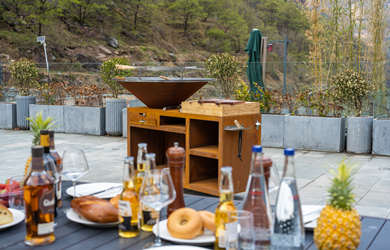 Outdoor Cooking Corten Barbecue Grill&Firepit Grill